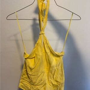 REVOLVE Sunny Yellow Tie-Back Tank Top